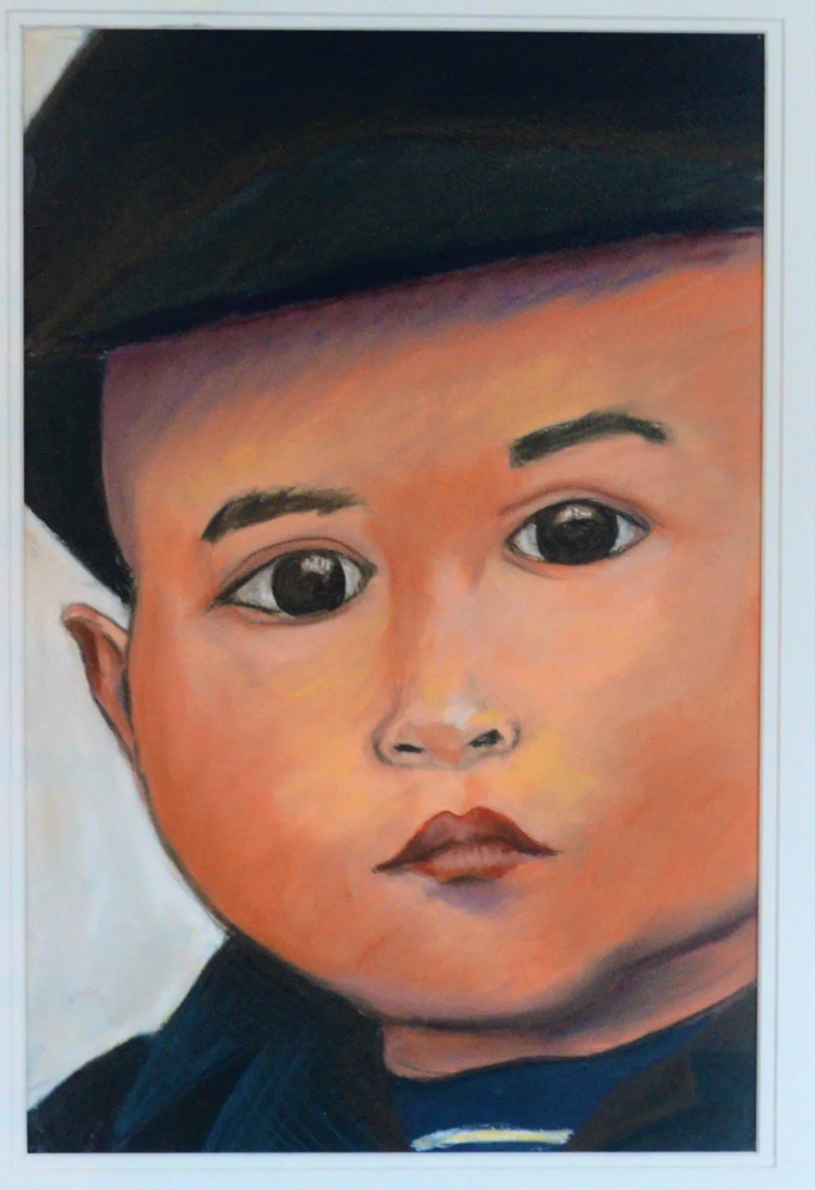 Charcoal Pastel Young Boy Portrait Drawing - 3