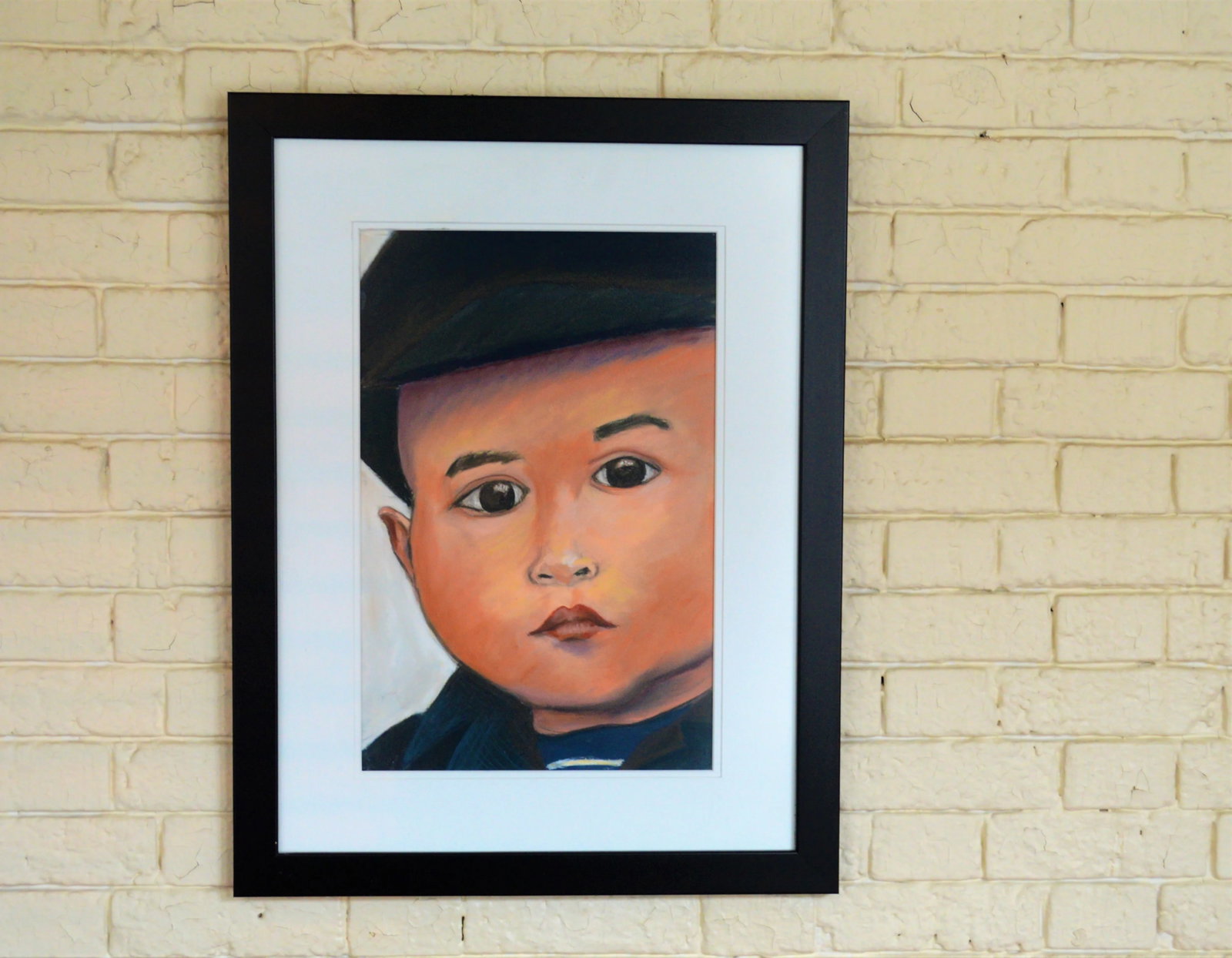 Charcoal Pastel Young Boy Portrait Drawing - 6