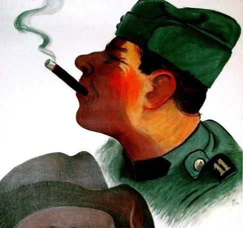 Weber Menziken Vintage Swiss Cigar Poster 1938 - 3
