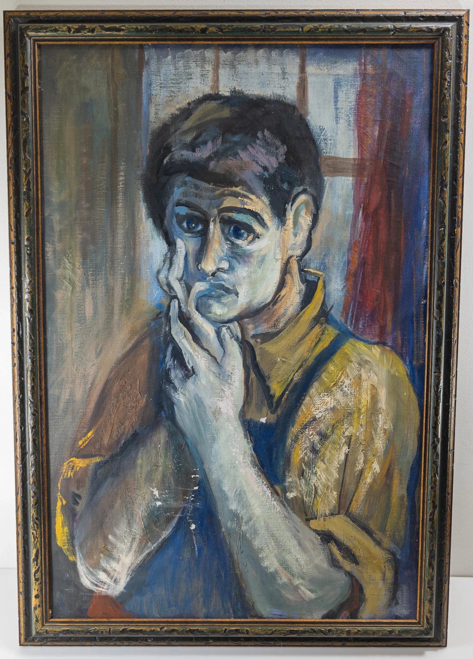 Mid-Century Modern Abstract Impressionist Portrait Painting by Paul Lishinsky - 2