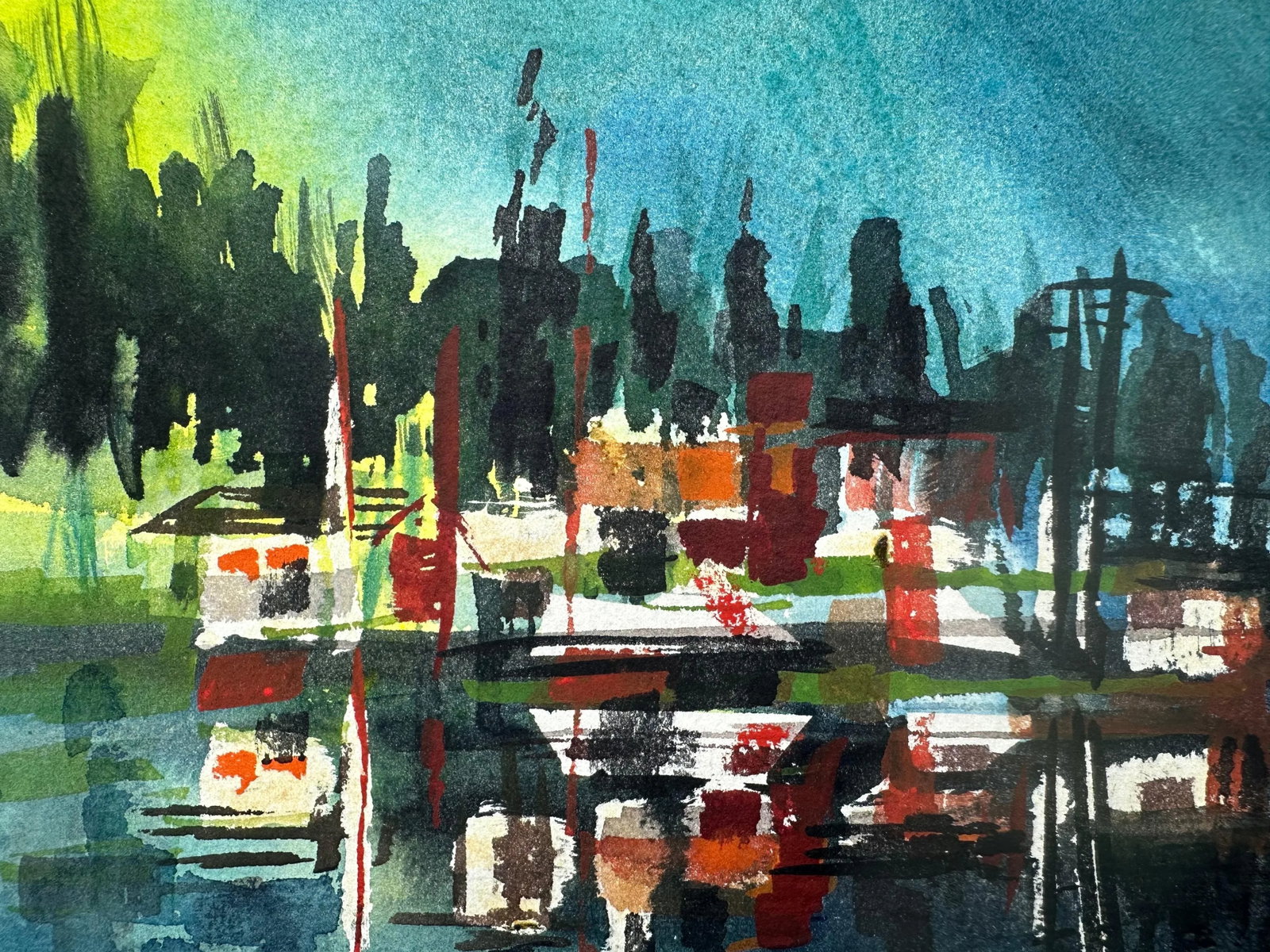 Sunset Sail Watercolor Painting - 5