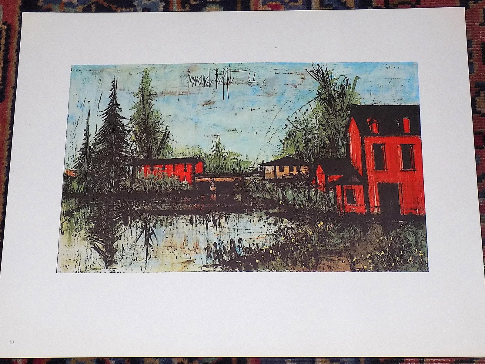 Vintage Signed/Dated Mid 20th Century Modern Bernard Buffet Large Folio Lithographs - Set of 5 - 4