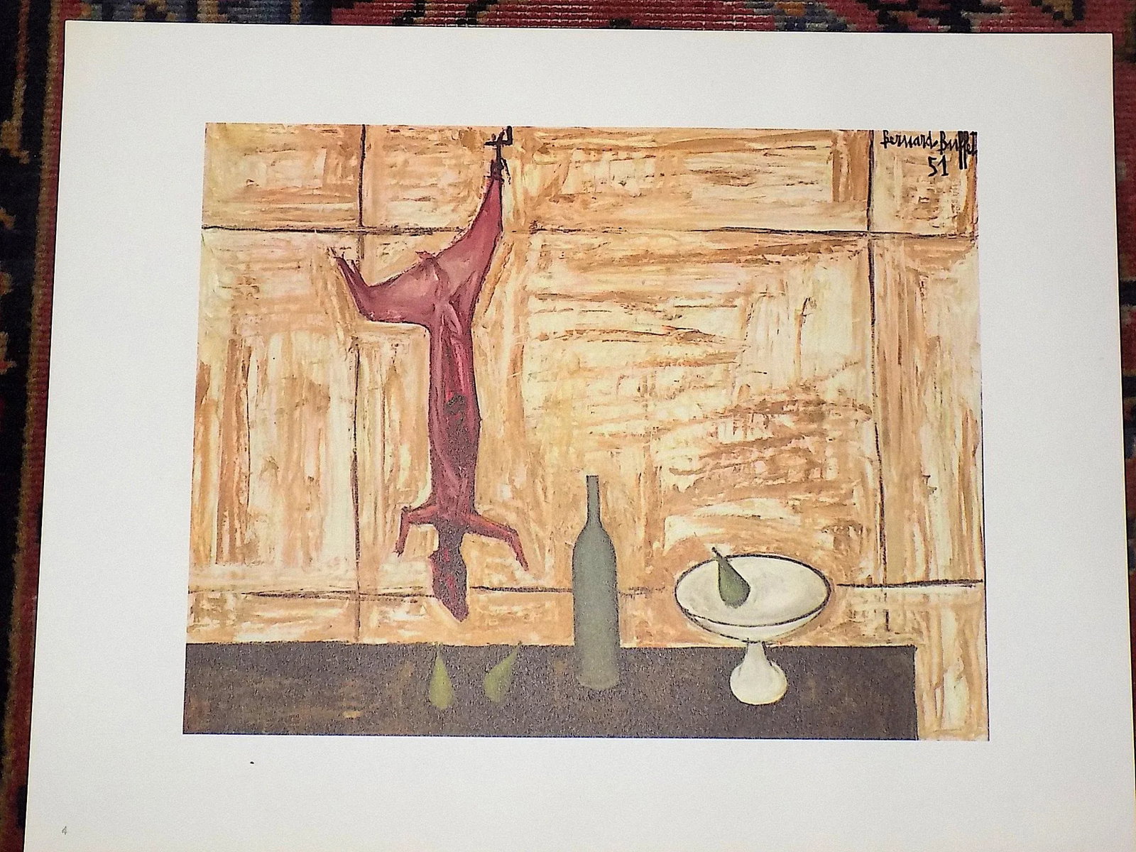 Vintage Signed/Dated Mid 20th Century Modern Bernard Buffet Large Folio Lithographs - Set of 5 - 6