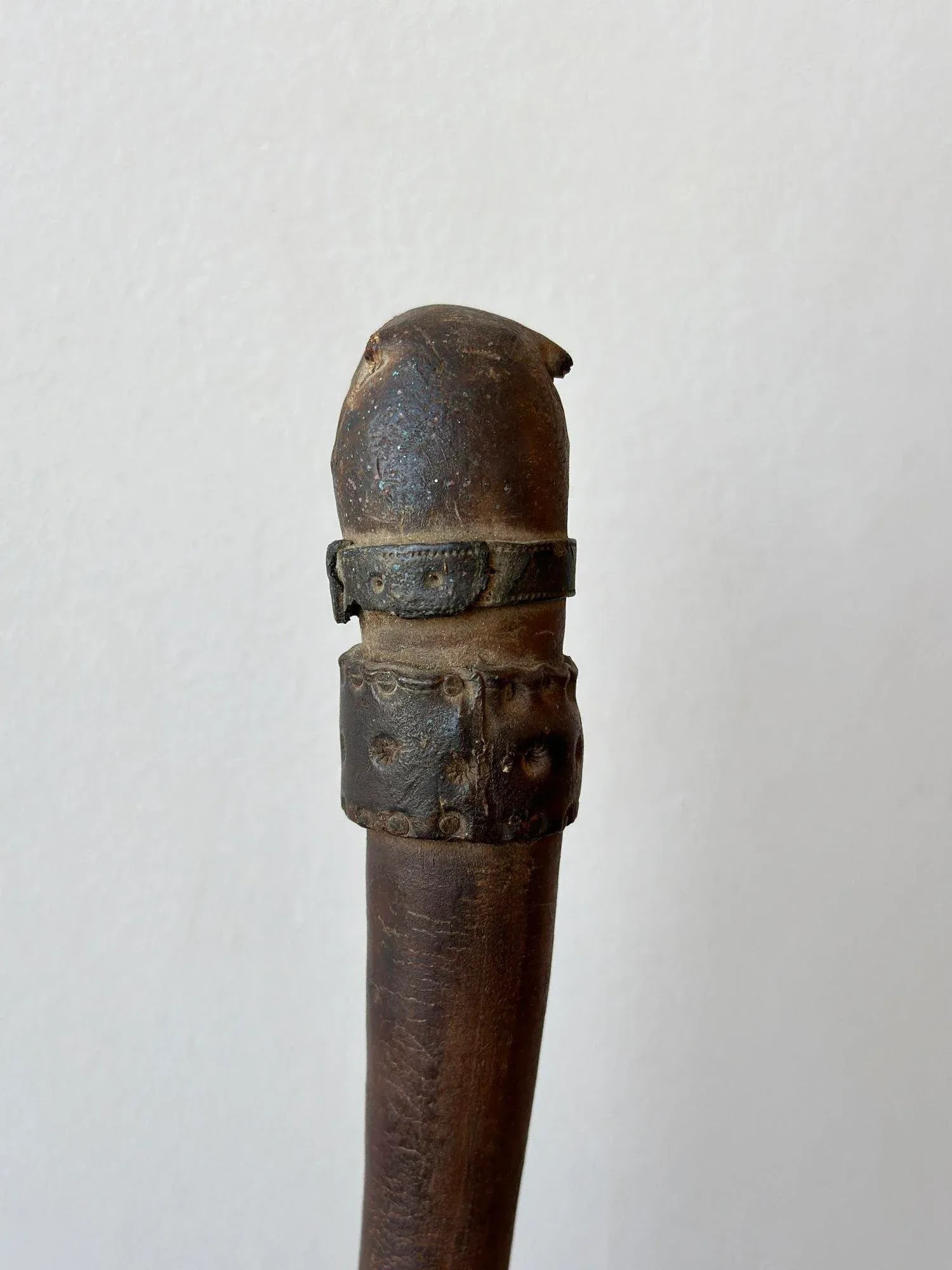 Antique Tooled Pizzle Leather Dog/Seal Riding Crop, Circa 19th Century - 6