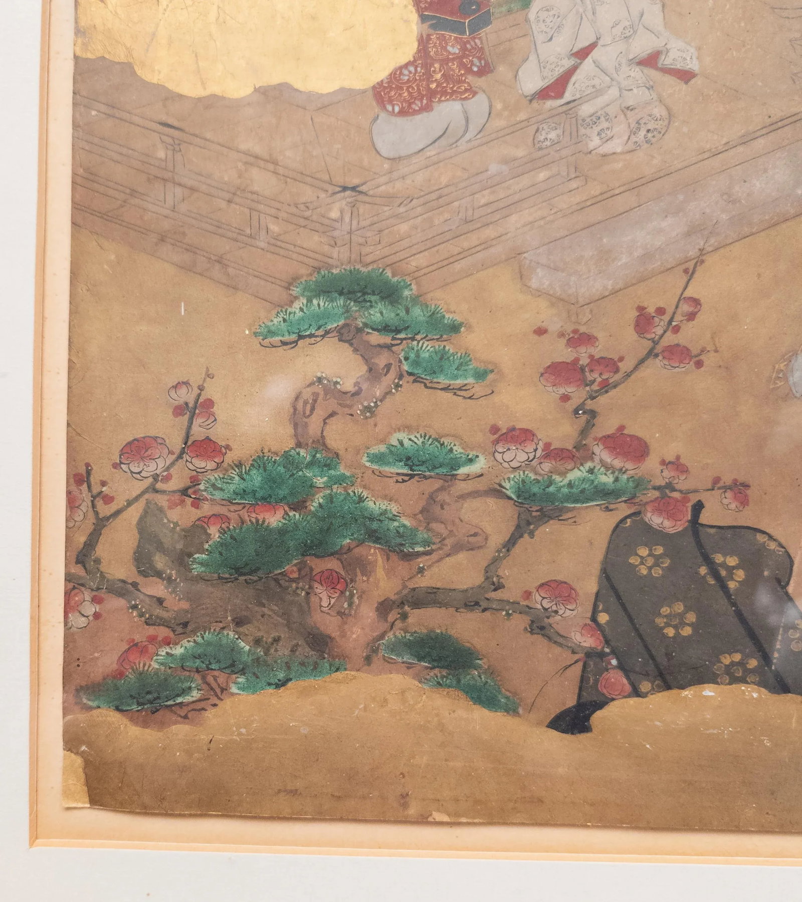 19th Century Japanese Late Edo Period Watercolor Painting With Figures - 10