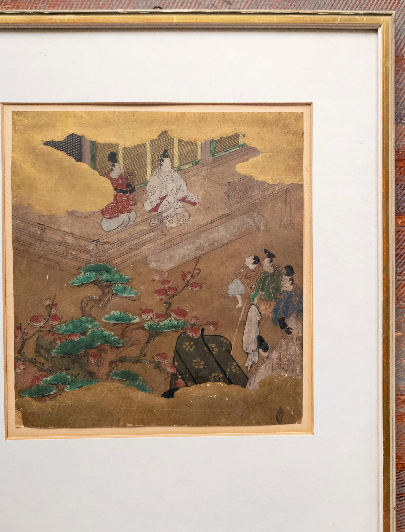 19th Century Japanese Late Edo Period Watercolor Painting With Figures - 4