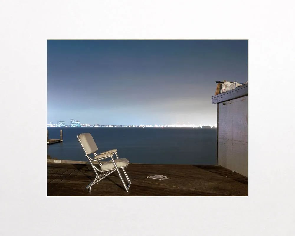 Contemporary Night Photograph "Padded Chair" by John Vias - 2