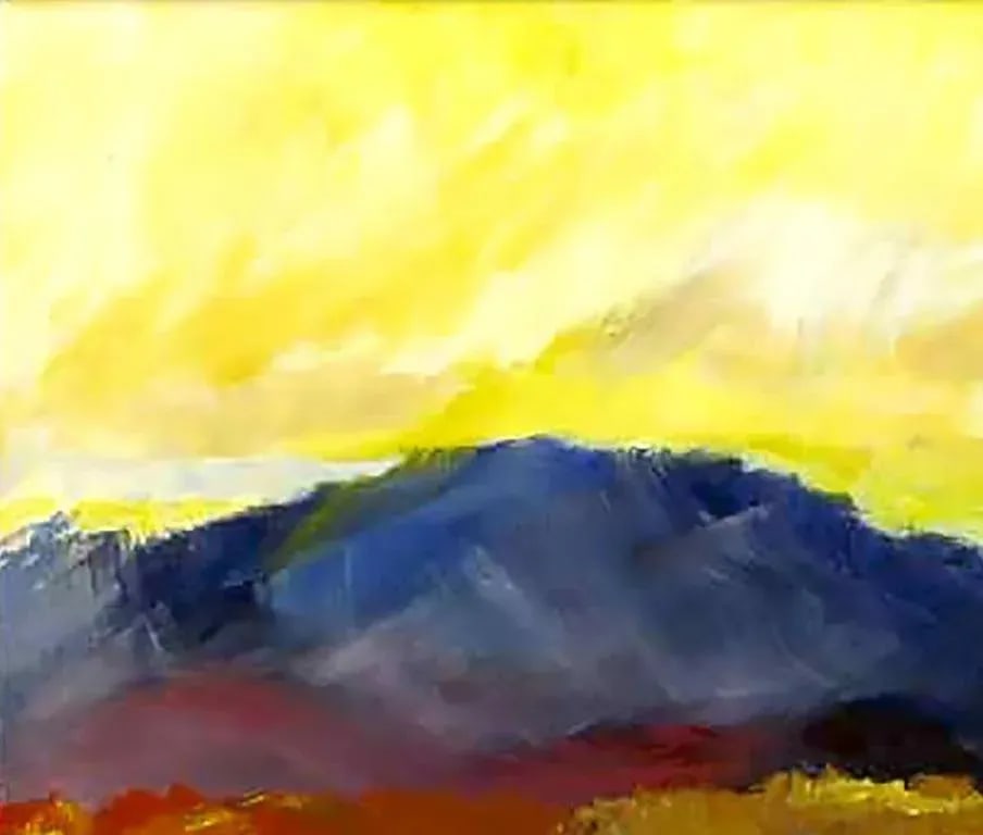 Expressionist Landscape Oil Painting by Barbara Leadabrand, American,(1922-1994) - 4