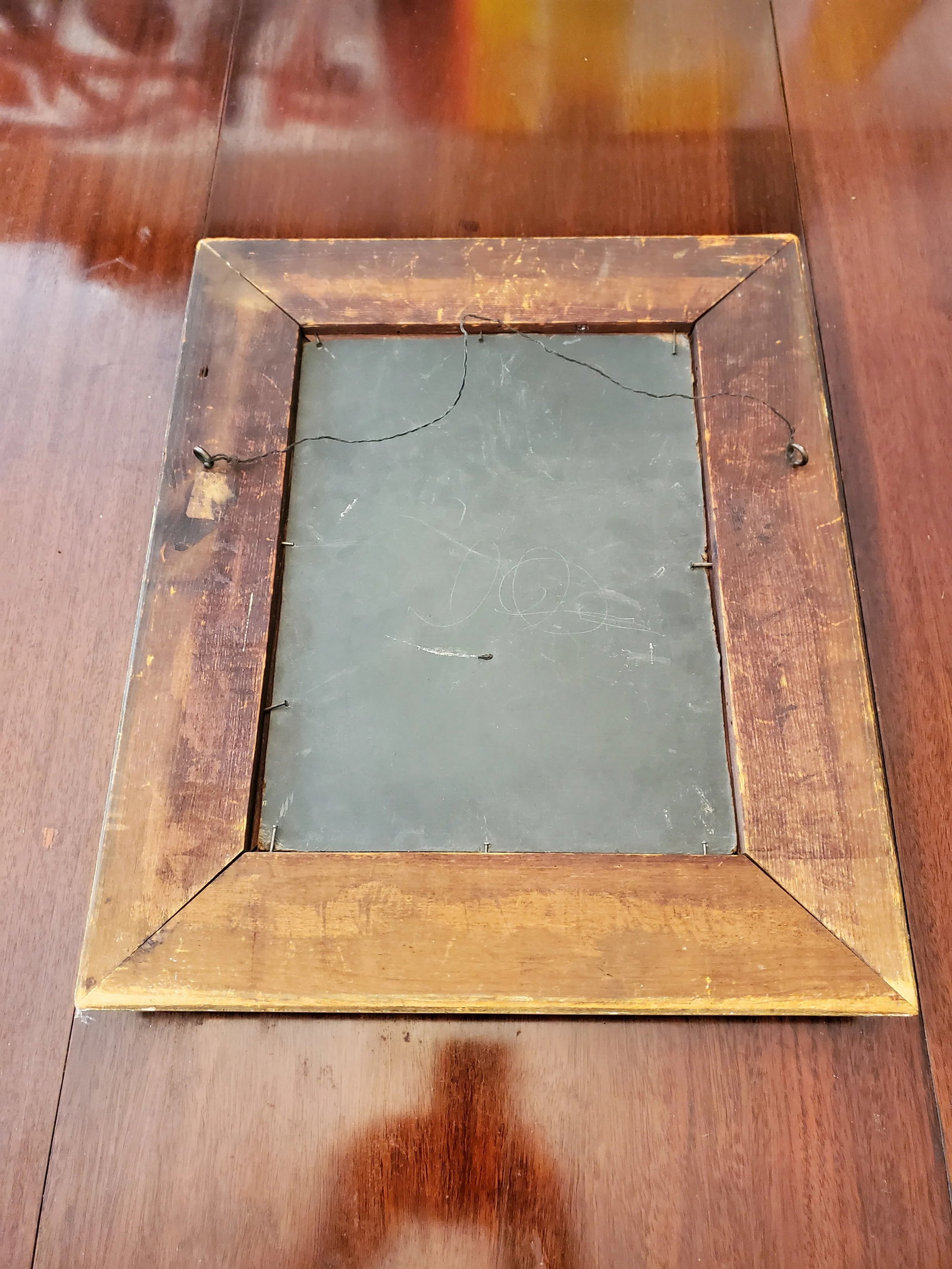 Early 19th Century Antique Americana Painting of a Little Girl Gold Leaf Frame - 8