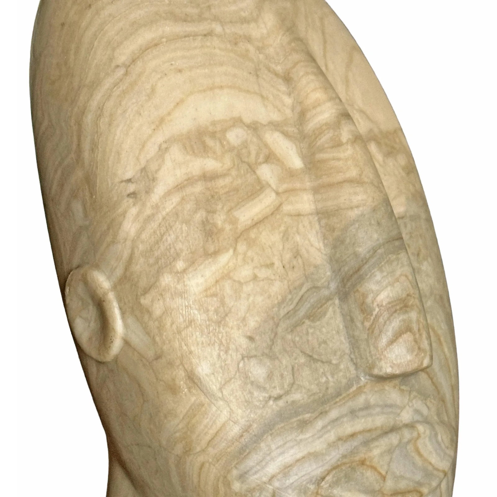 Modernist Carved Stone Portrait Bust - 10