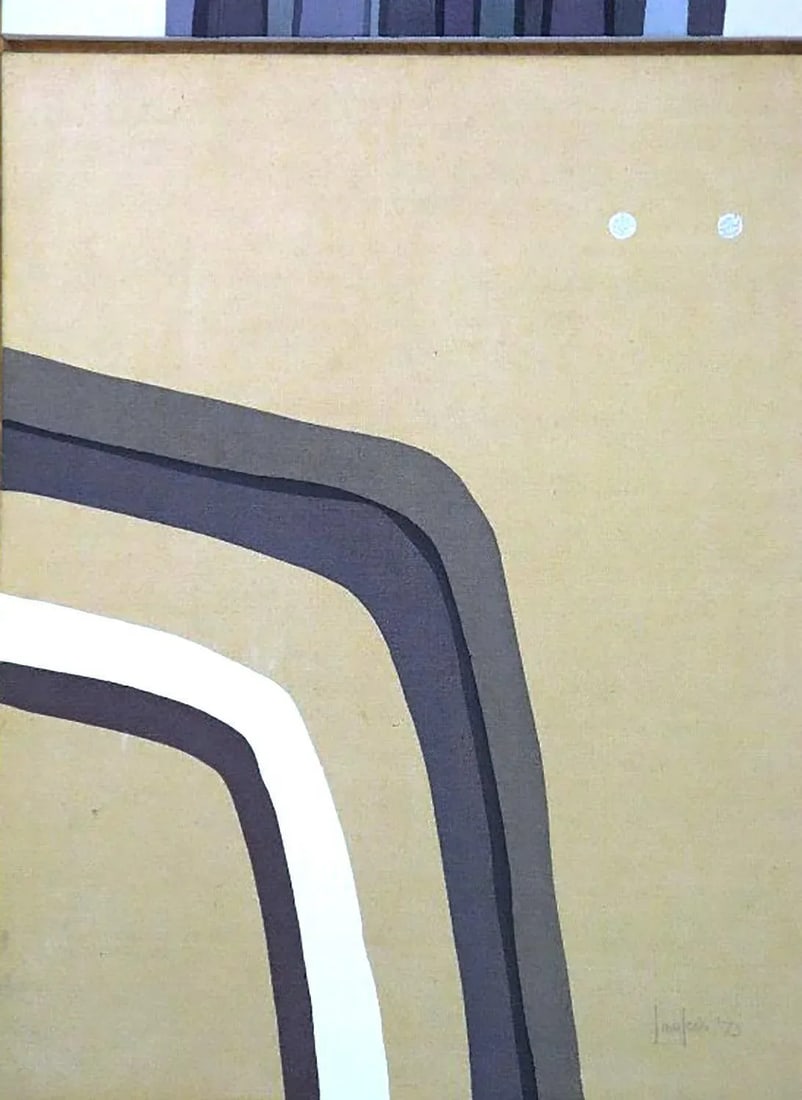 Large 1970s Abstract Expressionist Painting by Lawless - 4