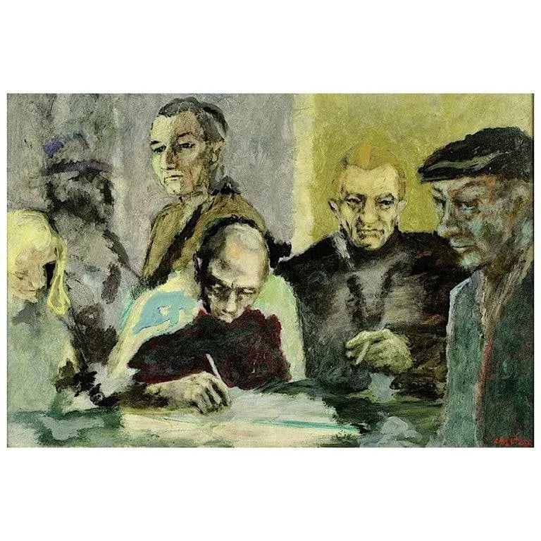 Large Figurative Abstract Oil by Chicago Artist Robert D Smeltzer - 9