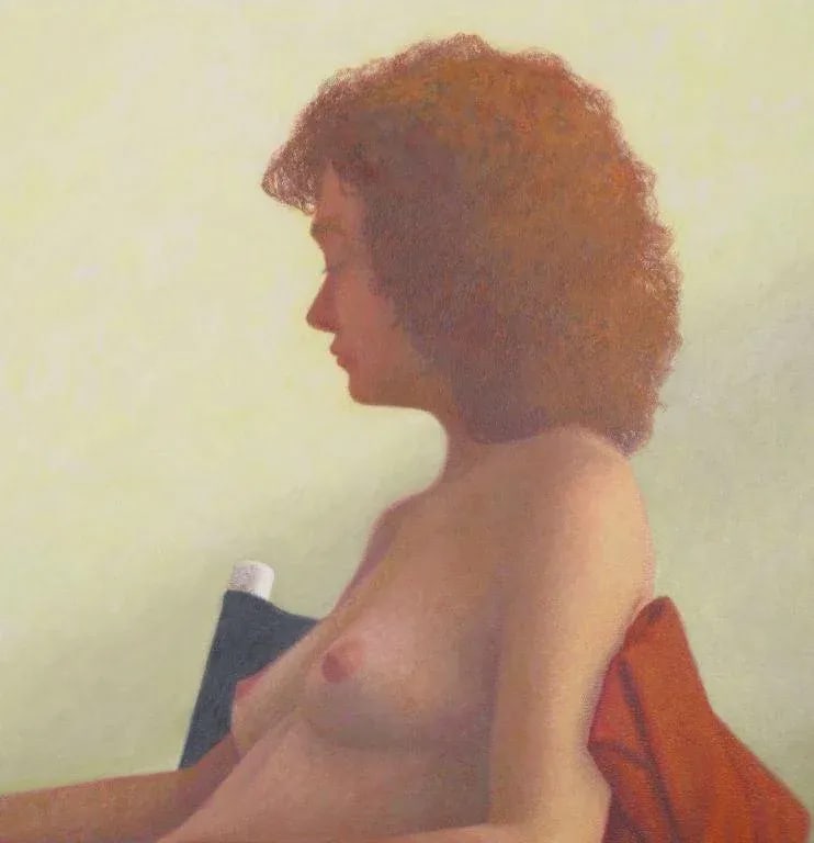 Robert Kinsell 56" X 41" Oil Painting of Nude Woman at Repose - 3
