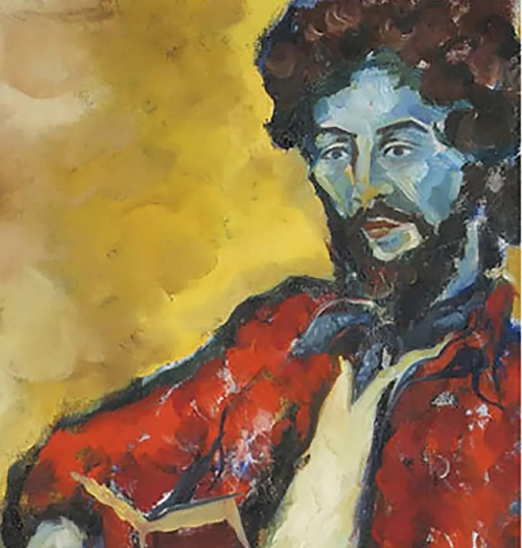 Large and Colorful Expressionist Portrait Signed an Hua Hsiung - 3
