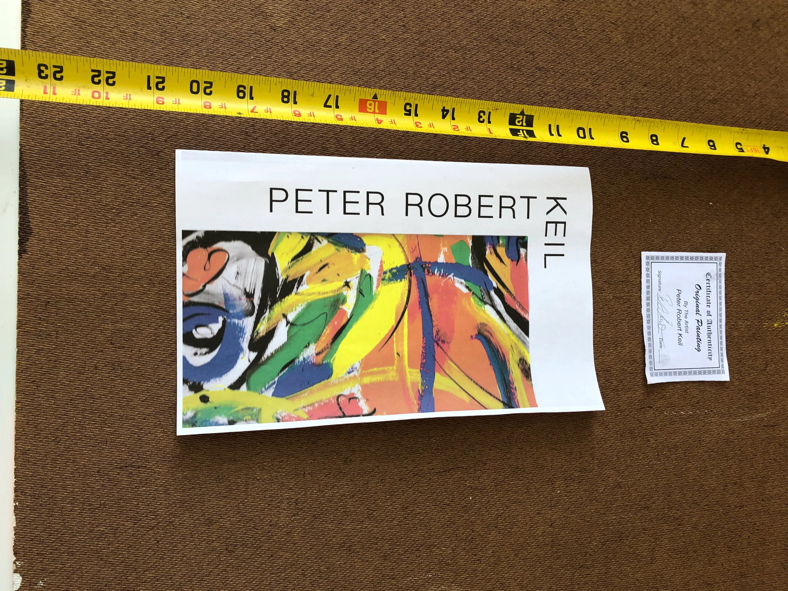 Vintage Abstract Signed Expressionist Portrait Painting by Peter Robert Keil With Certificate of Aut - 9