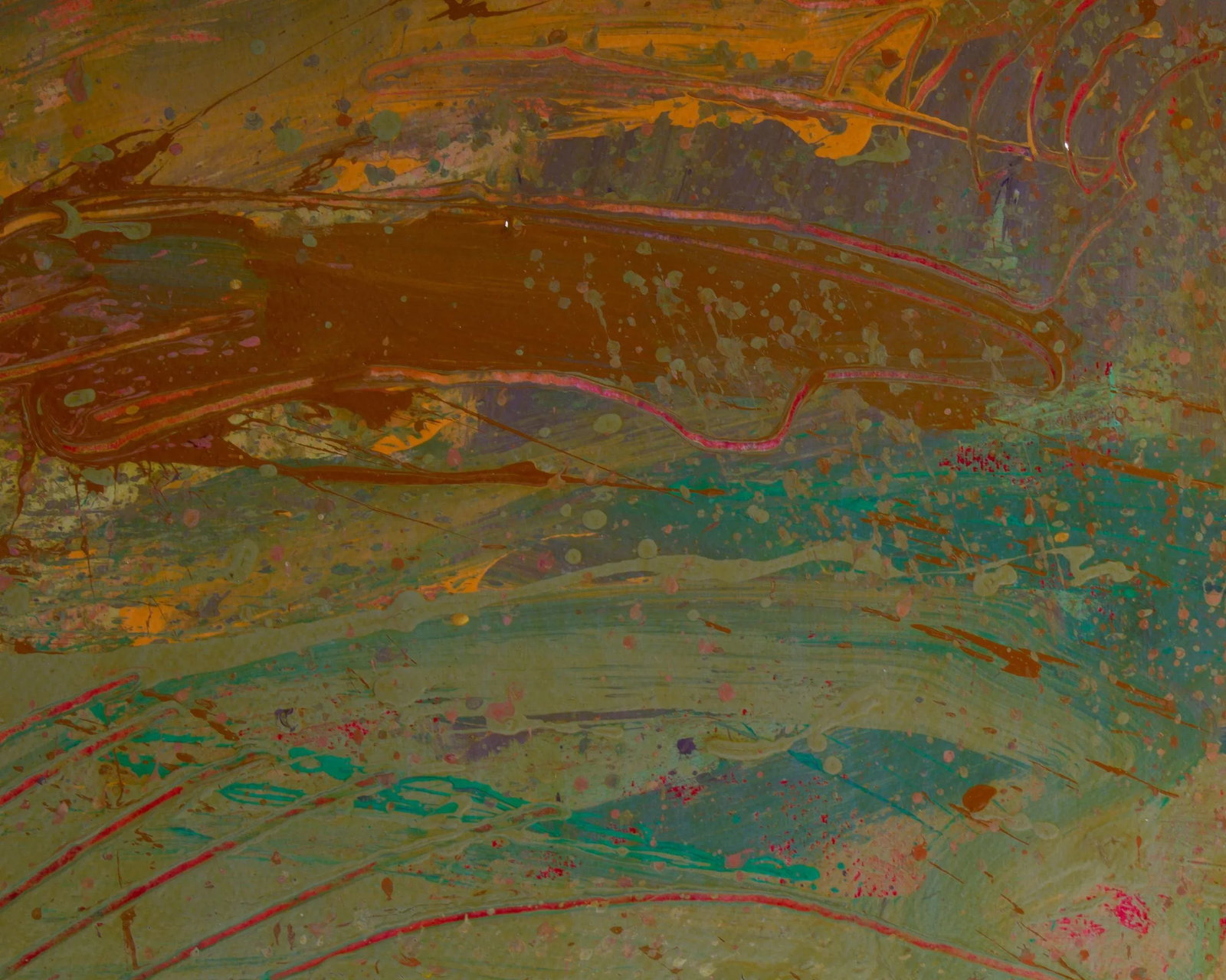 1980s Abstract Landscape Acrylic Painting by Harry Hilson - 4