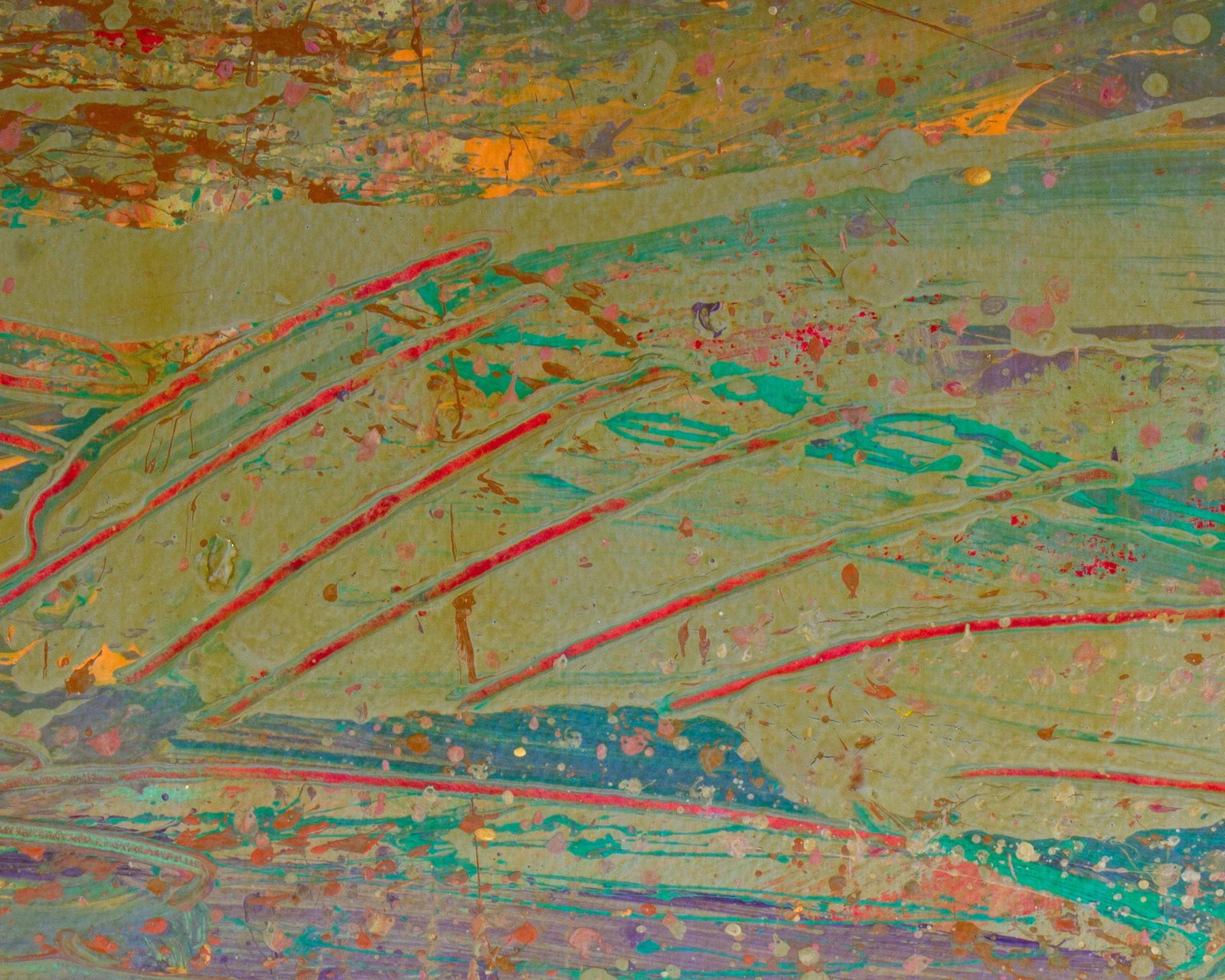 1980s Abstract Landscape Acrylic Painting by Harry Hilson - 7