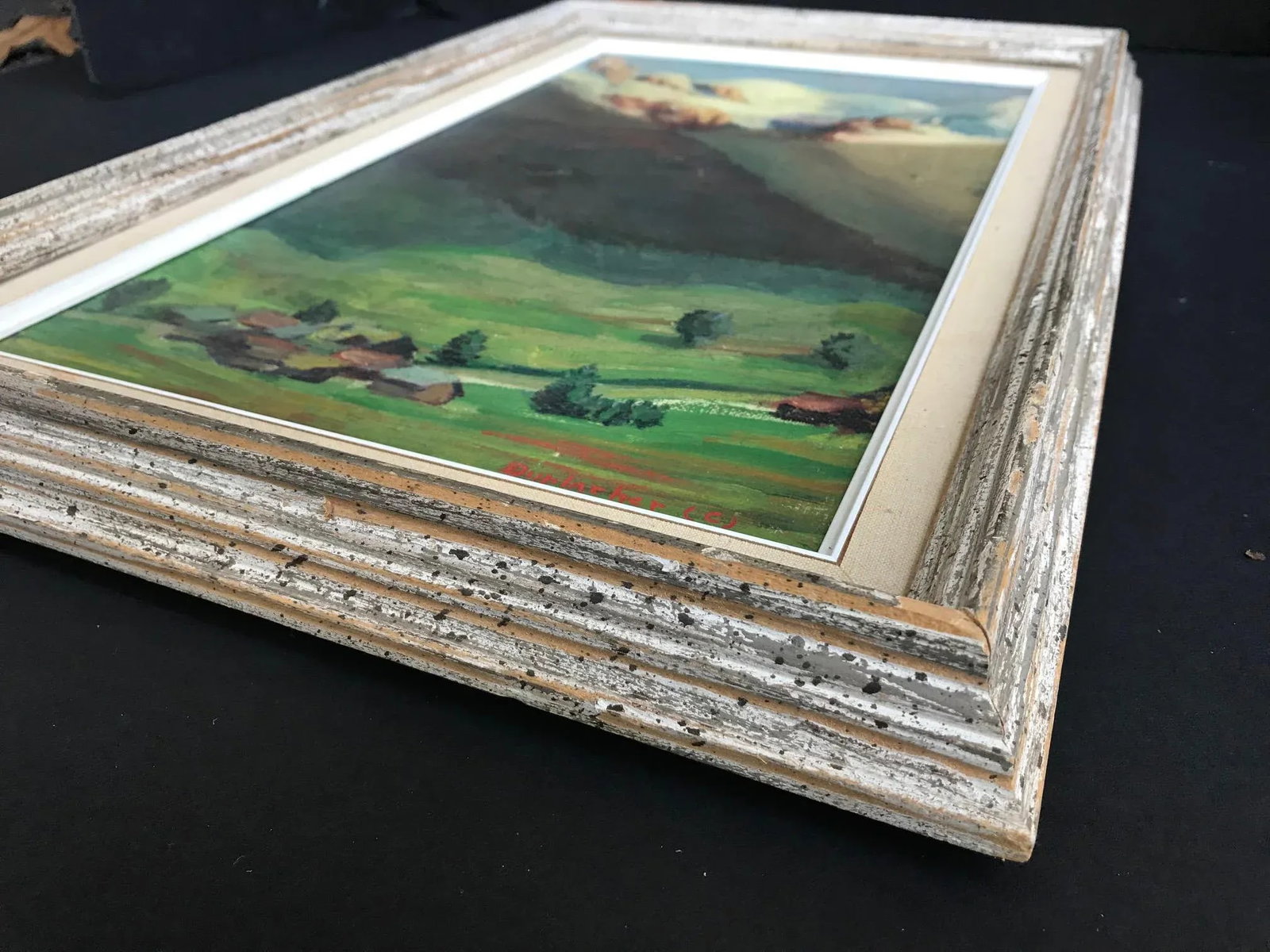 1930s Vintage Ruth Durlacher Alpine Landscape Oil on Canvas Framed Painting - 3