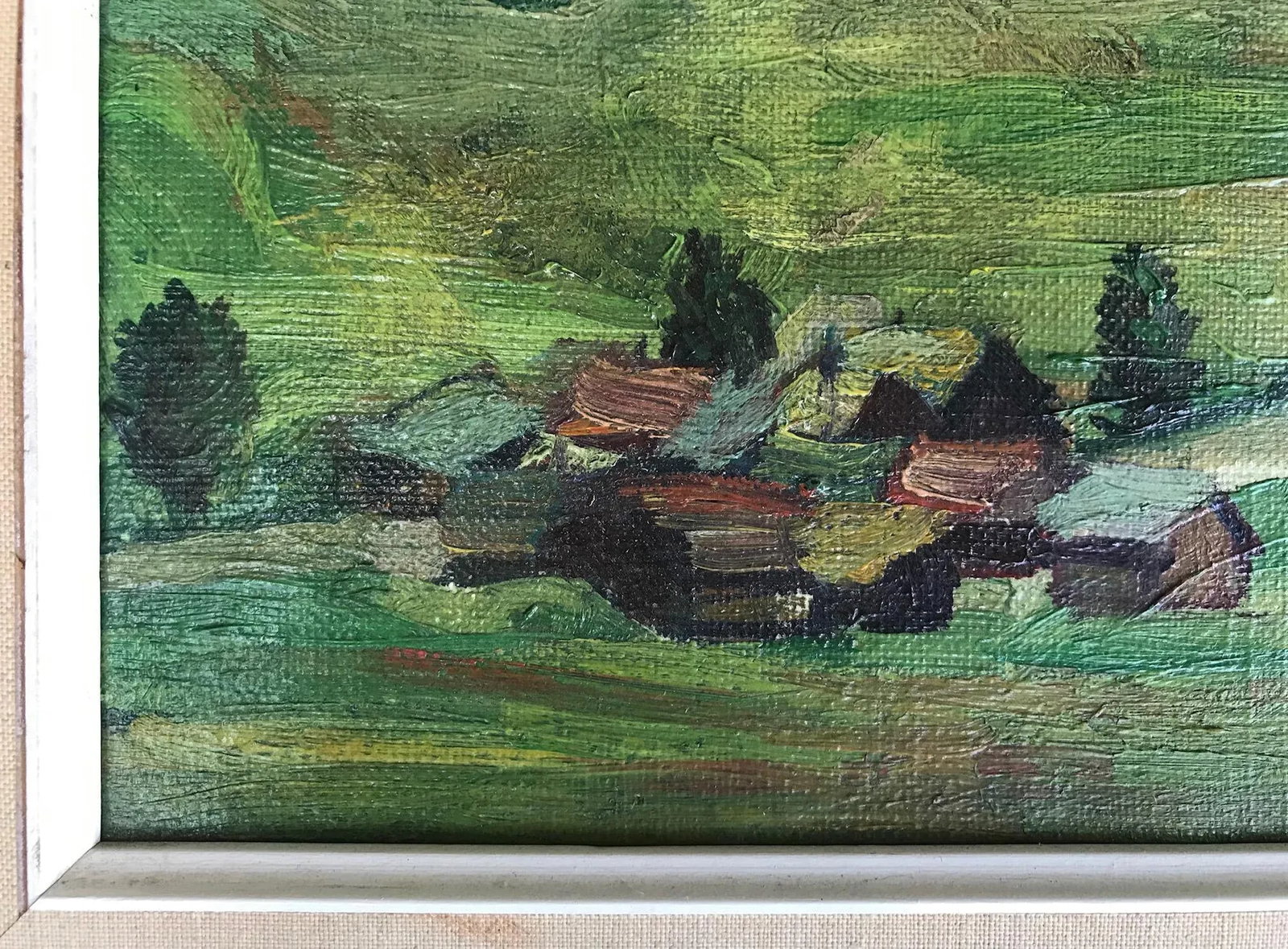 1930s Vintage Ruth Durlacher Alpine Landscape Oil on Canvas Framed Painting - 4