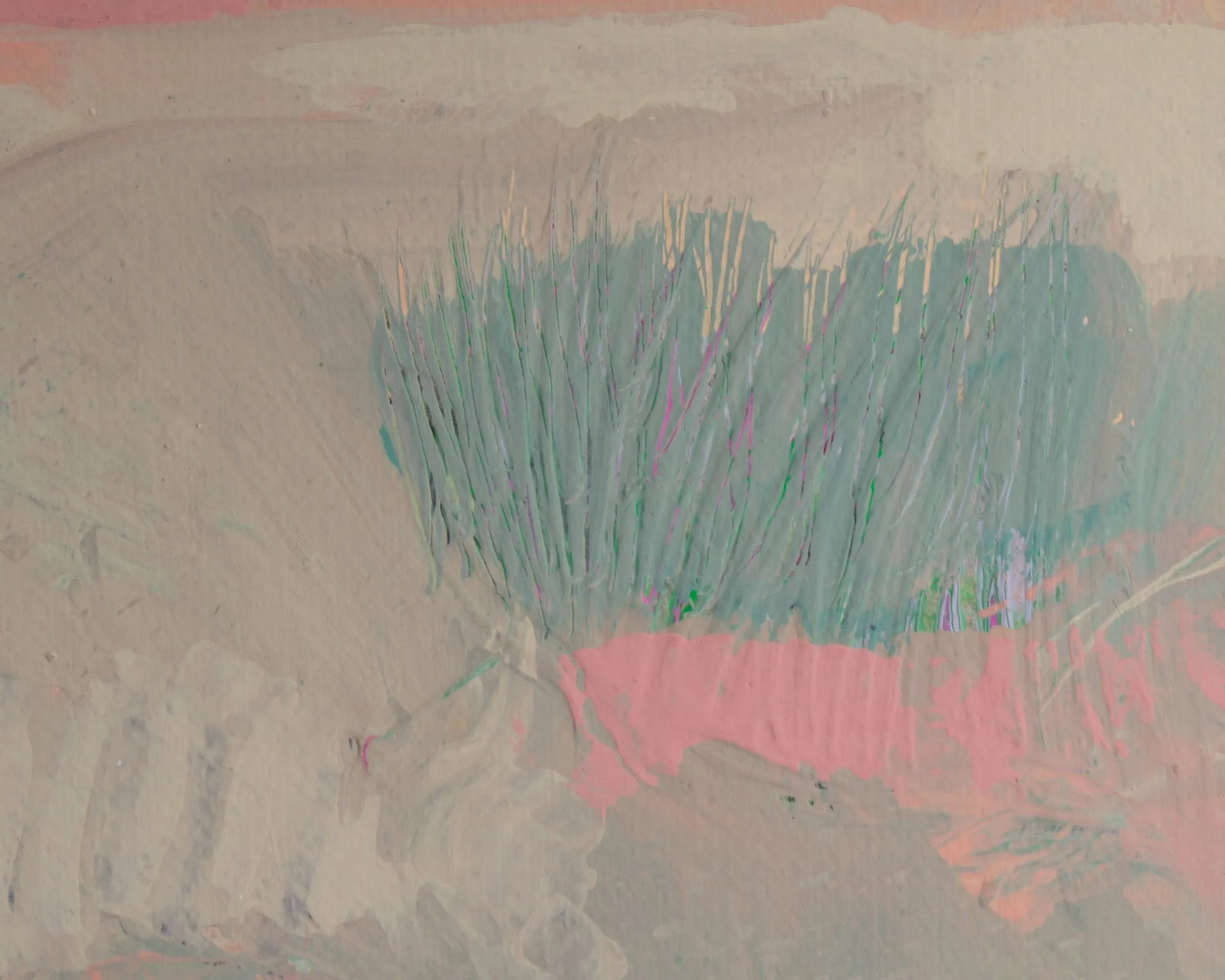 1980s Abstract Landscape Acrylic Painting by Harry Hilson - 4