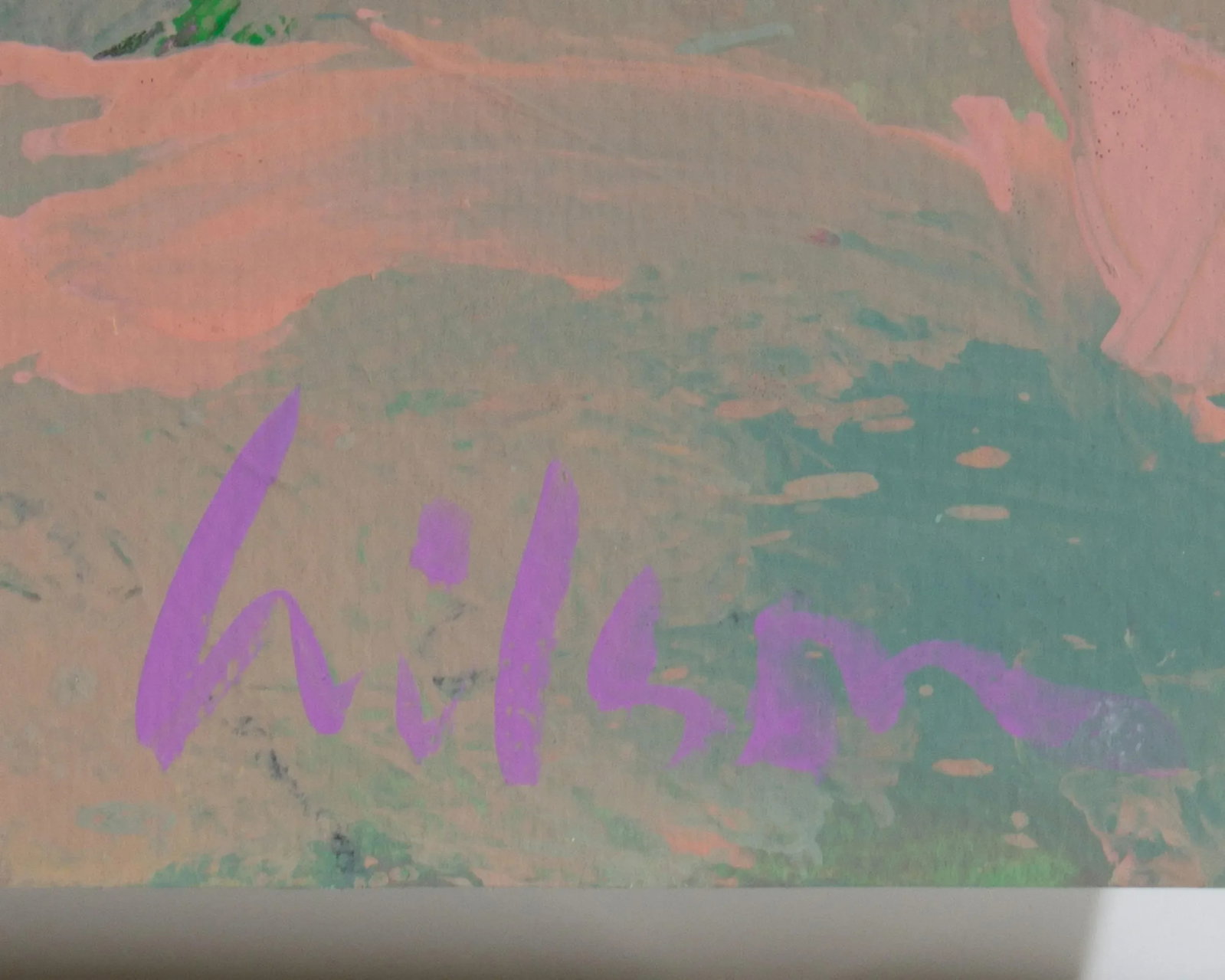1980s Abstract Landscape Acrylic Painting by Harry Hilson - 5
