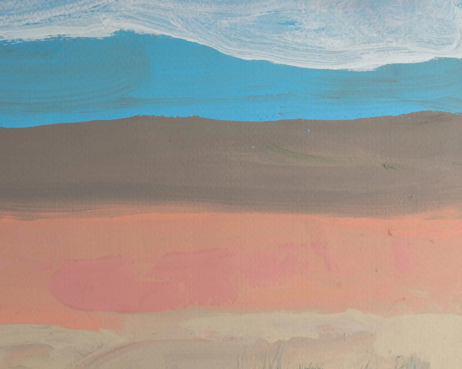 1980s Abstract Landscape Acrylic Painting by Harry Hilson - 6