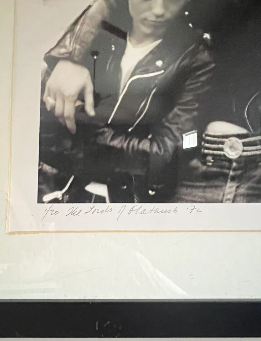 Framed 'The Lords of Flatbush" Photograph by Steven F. Verona 1972 1/20 - 3