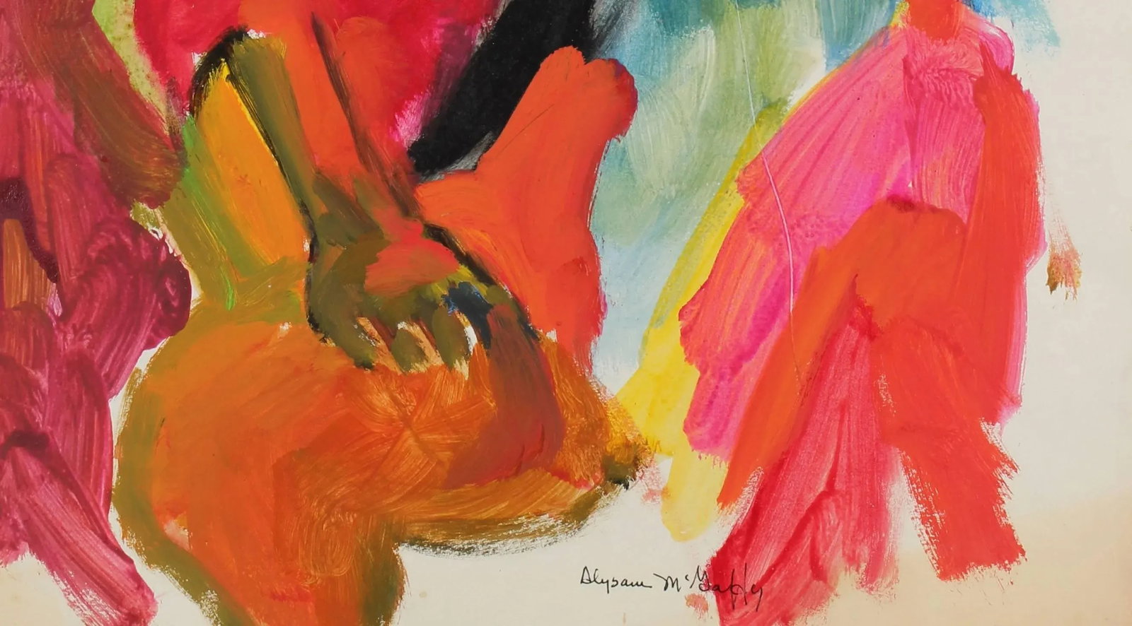 Alysanne McGaffey Bay Area Figurative Portrait Painting, Circa 1960s - 2