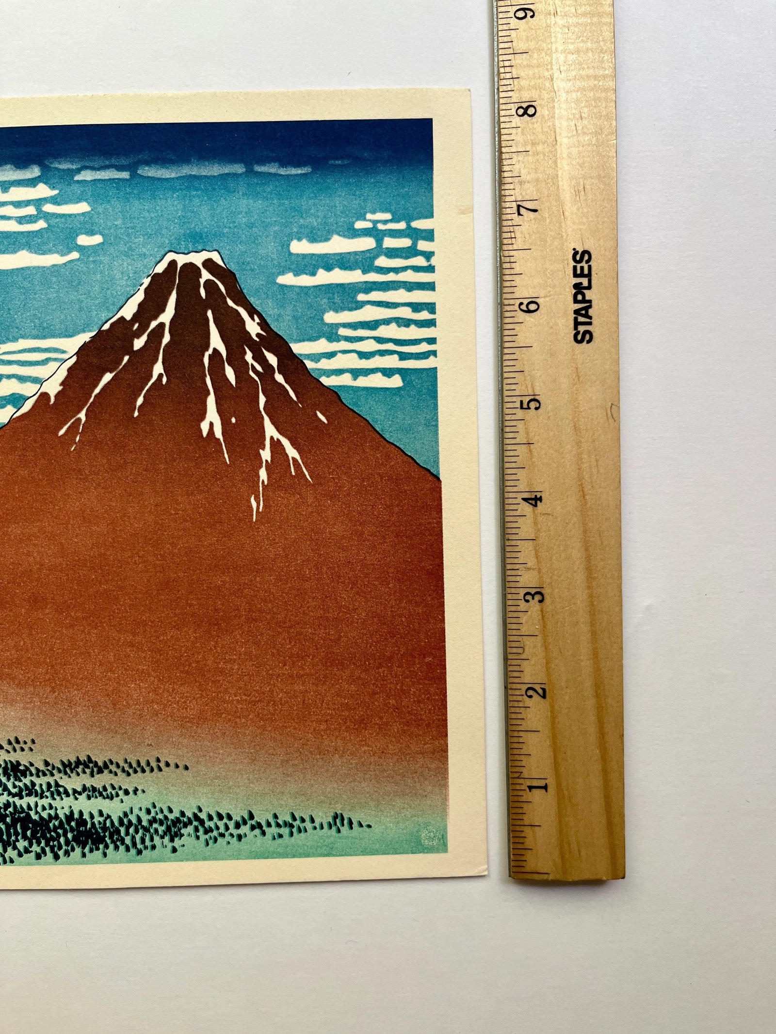 1980s Set of 4 Vintage Katsushika Hokusai Ukiyo Unframed Japanese Woodblock Prints - 12
