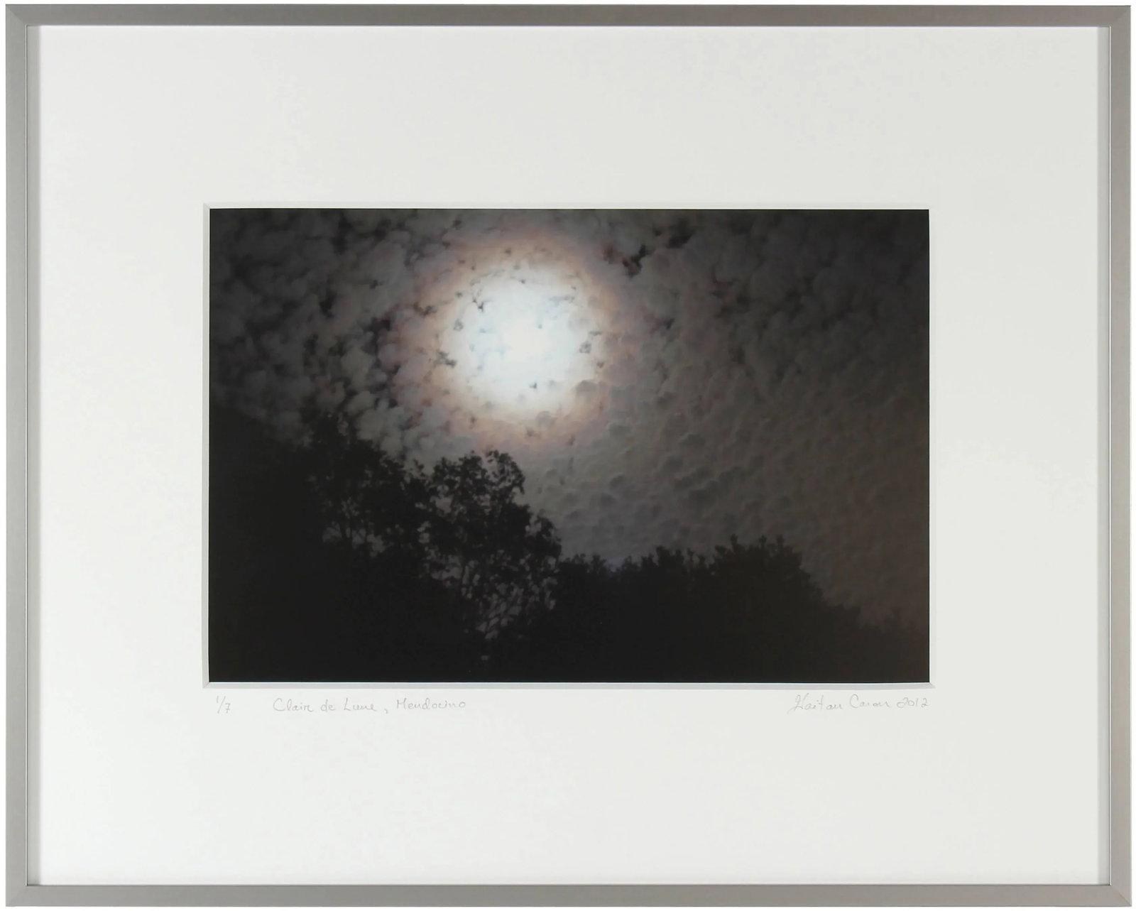 Gaetan Caron "Clair De Lune (Moonlight)" Mendocino, Ca Photograph, 2012 - 2