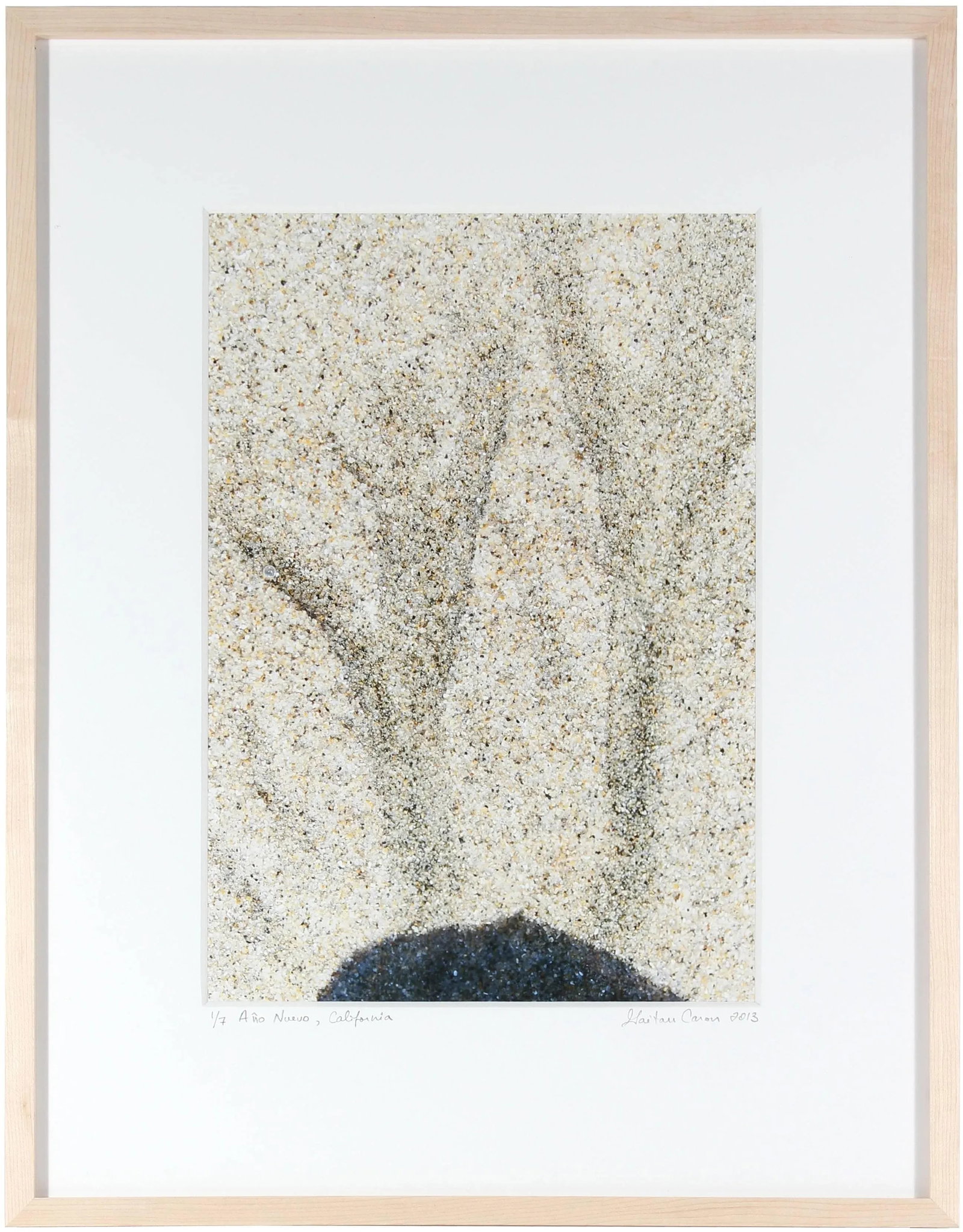 Gaetan Caron "Ano Nuevo" Abstract Sand Photograph, Mendocino, California, 2013 2013 - 2