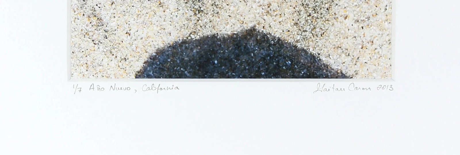 Gaetan Caron "Ano Nuevo" Abstract Sand Photograph, Mendocino, California, 2013 2013 - 4