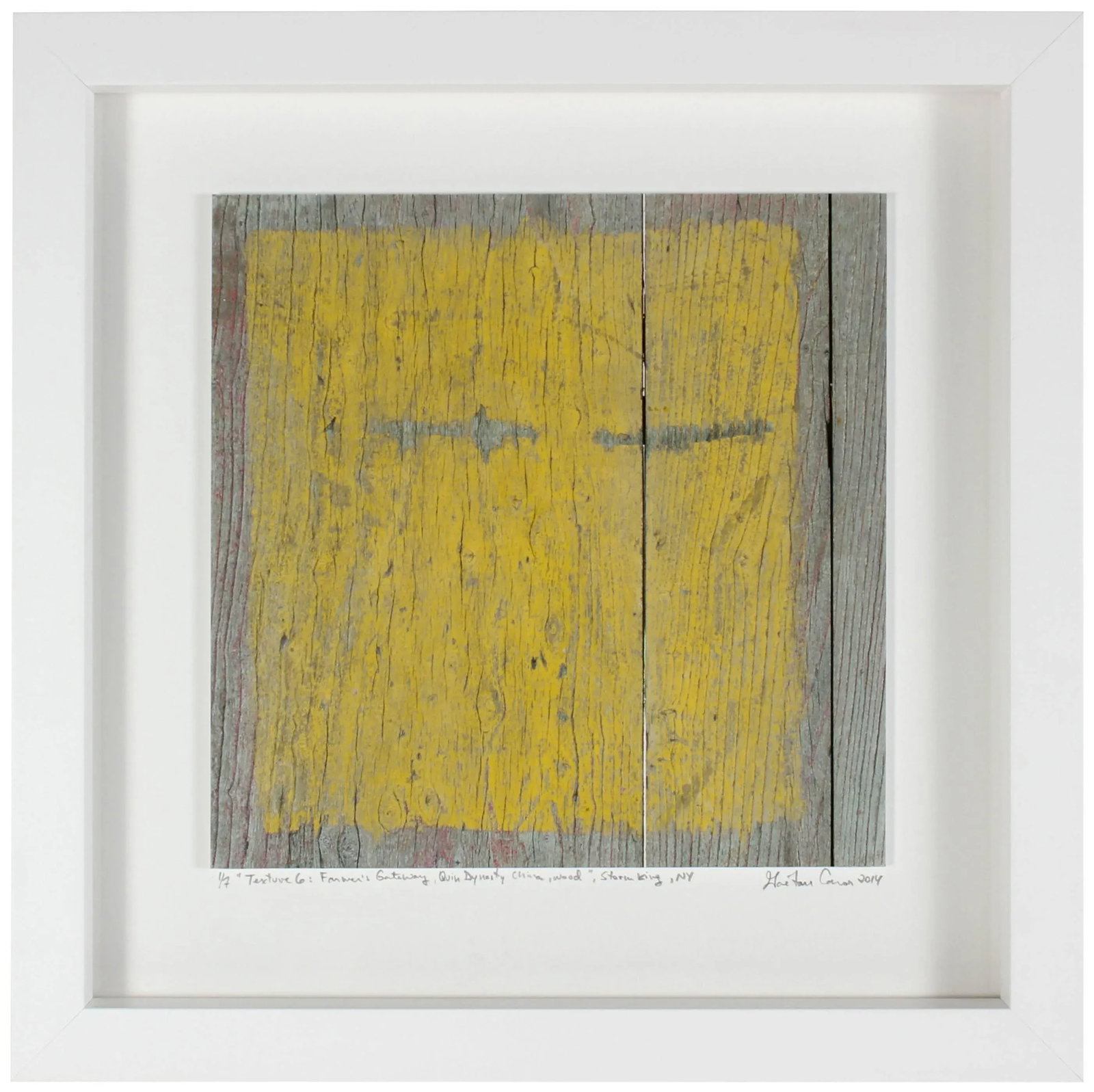 Gaetan Caron "Texture 6: Farmer's Gateway, Quin Dynasty China, Wood", Storm King, 2014 2014 - 4