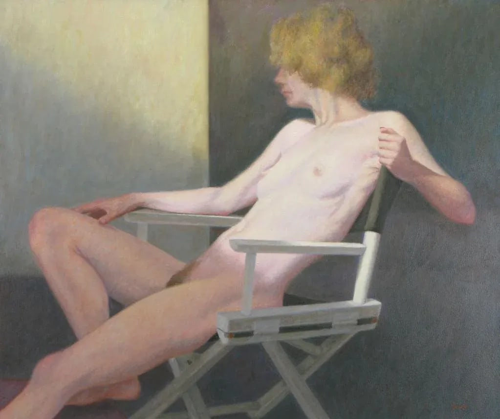 Robert Kinsell 33"x 39" Oil Painting of Reclining Nude Woman - 2