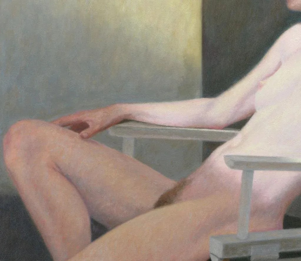 Robert Kinsell 33"x 39" Oil Painting of Reclining Nude Woman - 4