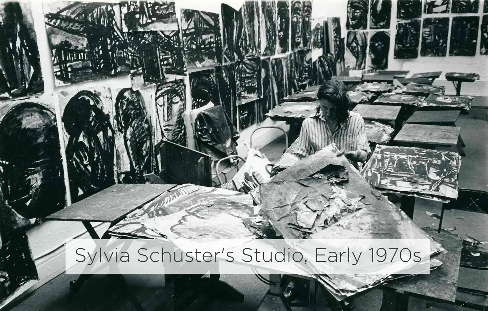 Set of Two Framed Sylvia Schuster Portraits - 12