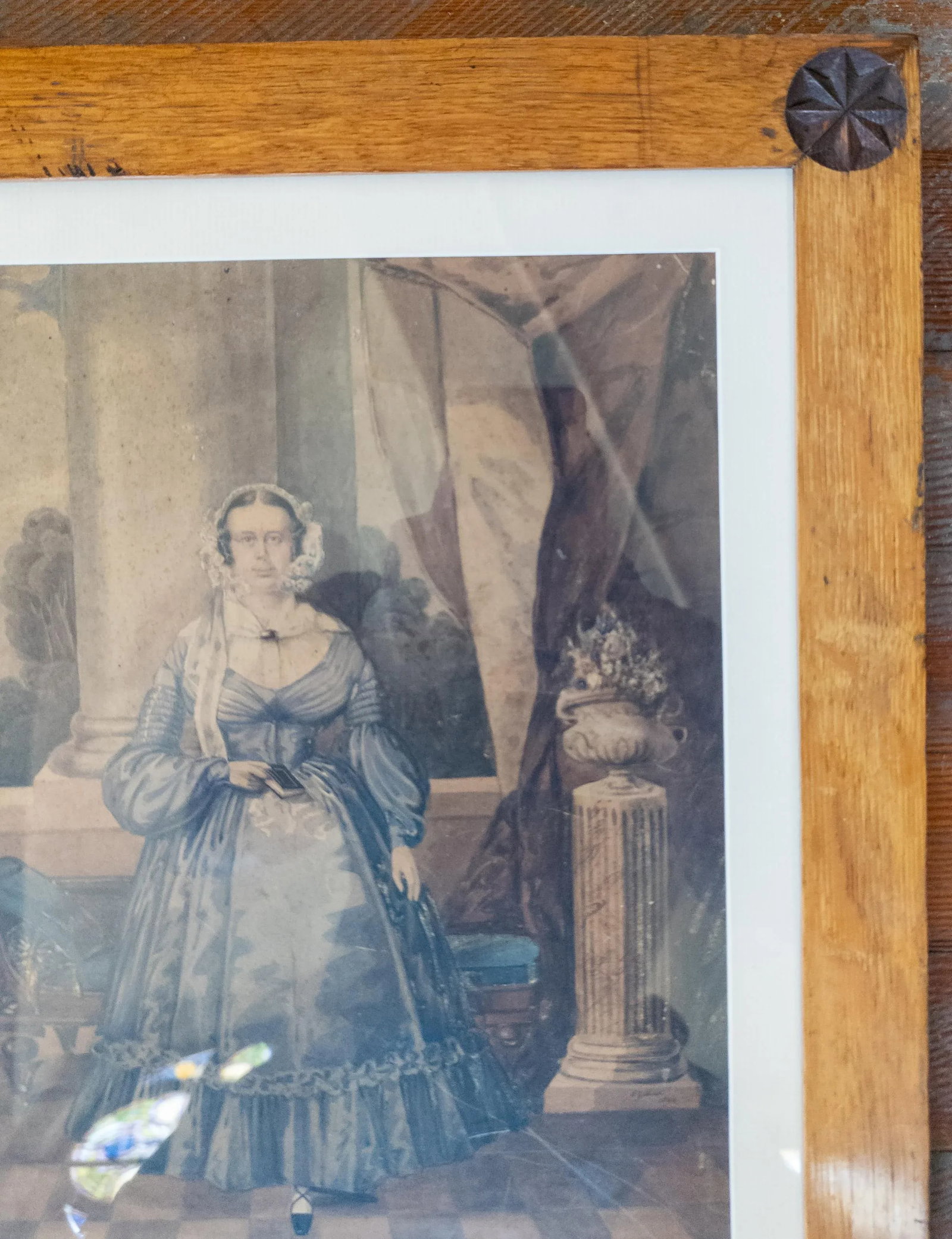 19th Century English Watercolor Portrait Painting of a Lady, Signed H Gilbert - 4