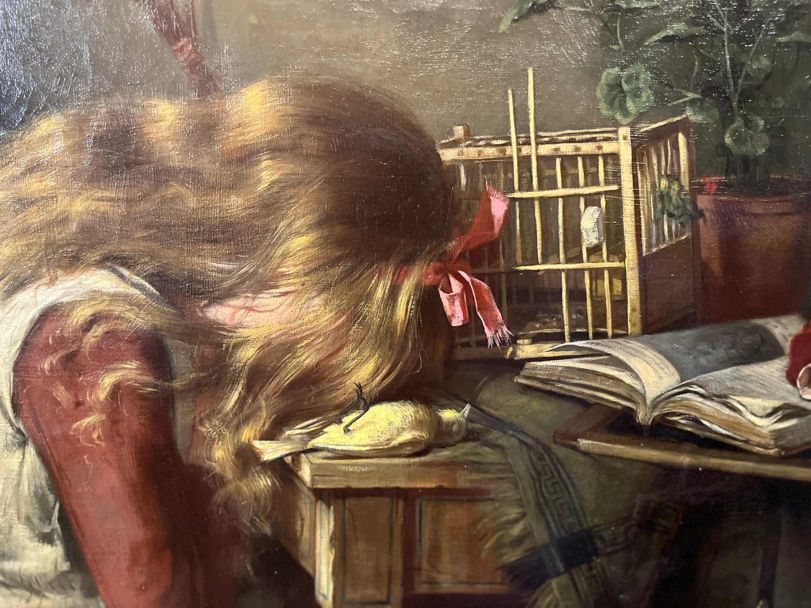 Original Oil Painting of Girl by Harry Roseland - 5