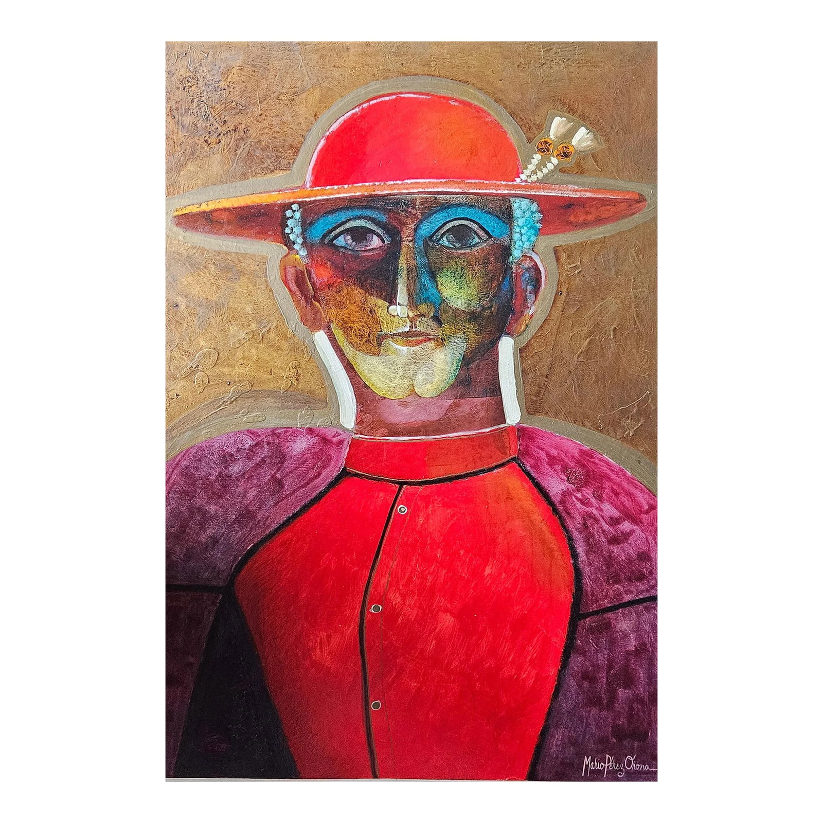1970's Oil Painting by Mexican Artist Mario Perez Orona, Framed: 1970's Oil Painting By Mexican Artist Mario Perez Orona. Listed sold as found previously owned and hung. Condition: Alterations: Original Condition Unaltered Imperfections: Some Imperfections