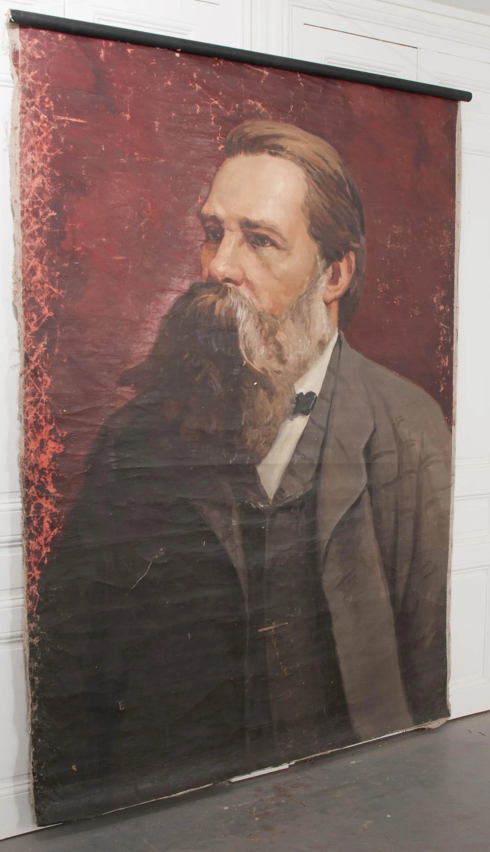 German 19th Century Large Portrait of Friedrich Engels - 10
