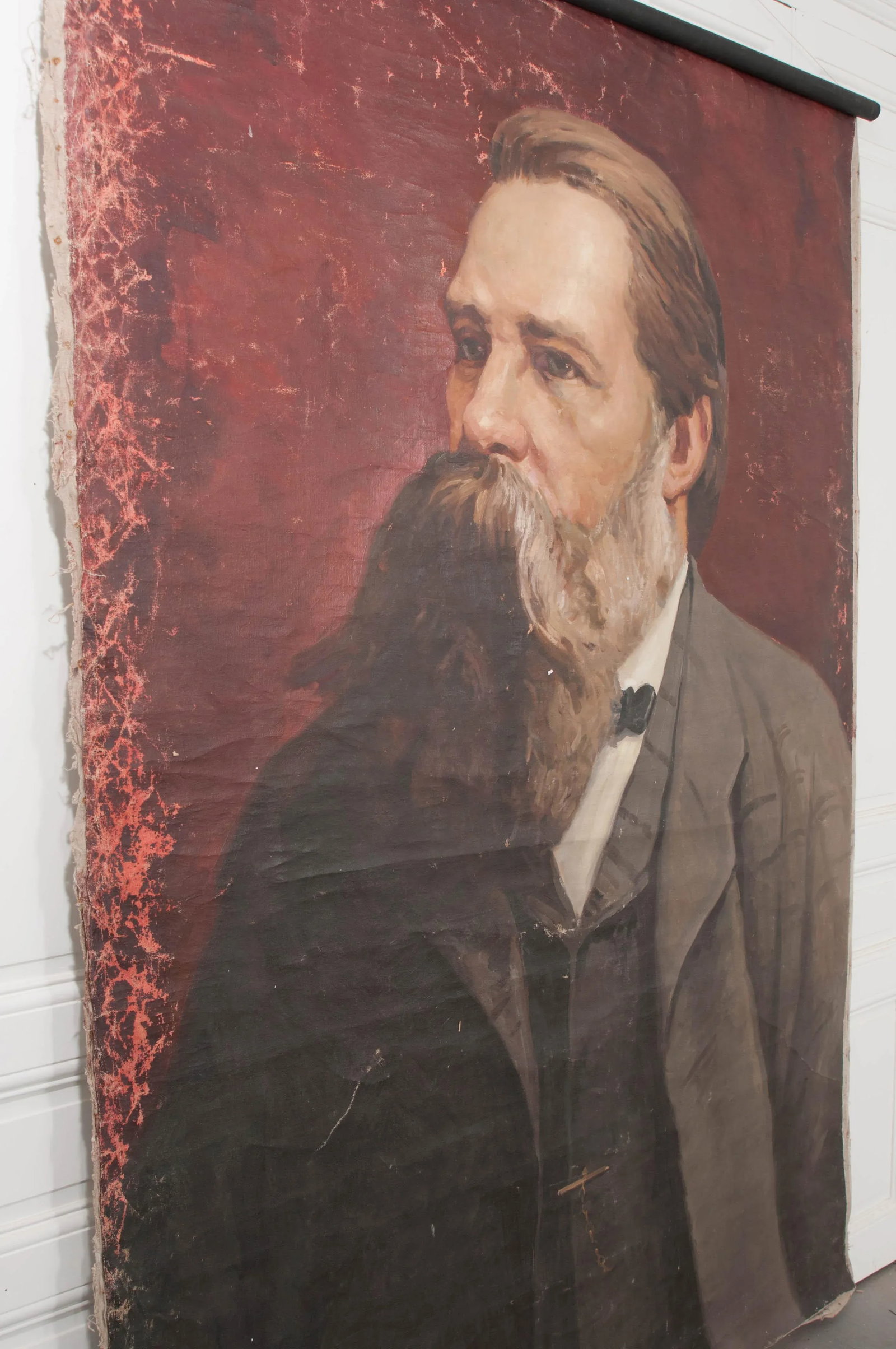 German 19th Century Large Portrait of Friedrich Engels - 11