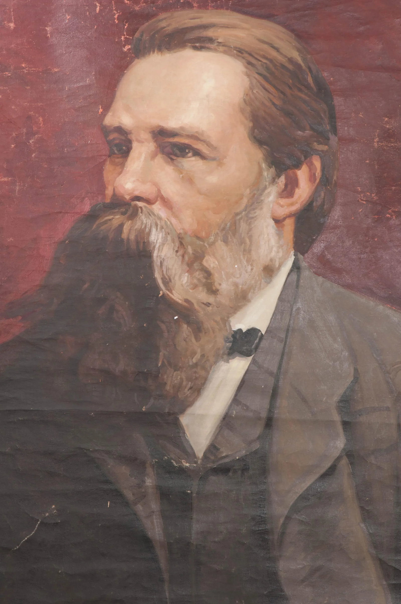 German 19th Century Large Portrait of Friedrich Engels - 2