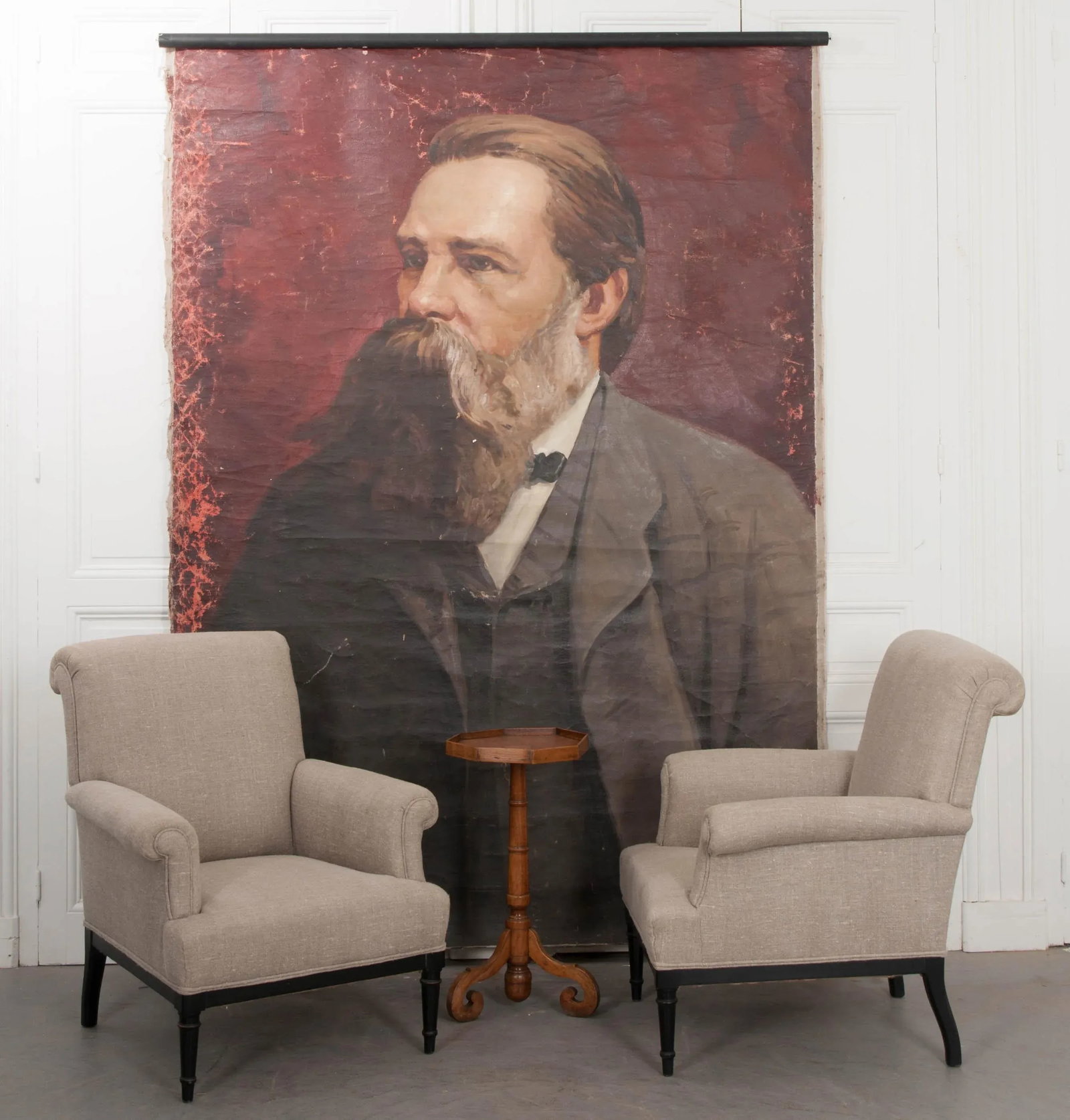 German 19th Century Large Portrait of Friedrich Engels - 3