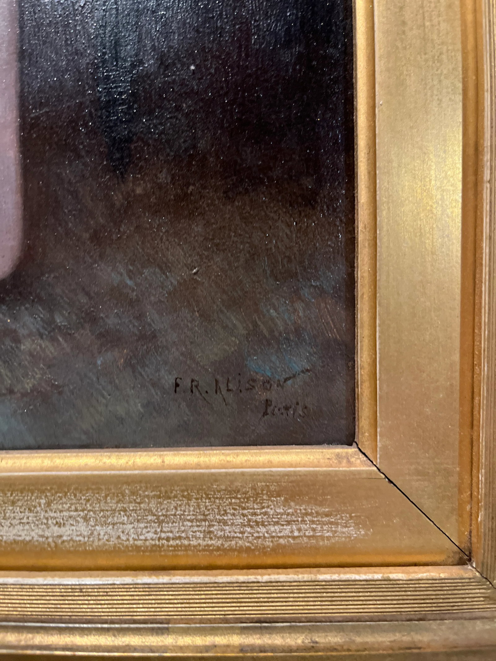19th Century "Woman Admiring a Ring" by f.r. Alison - 5