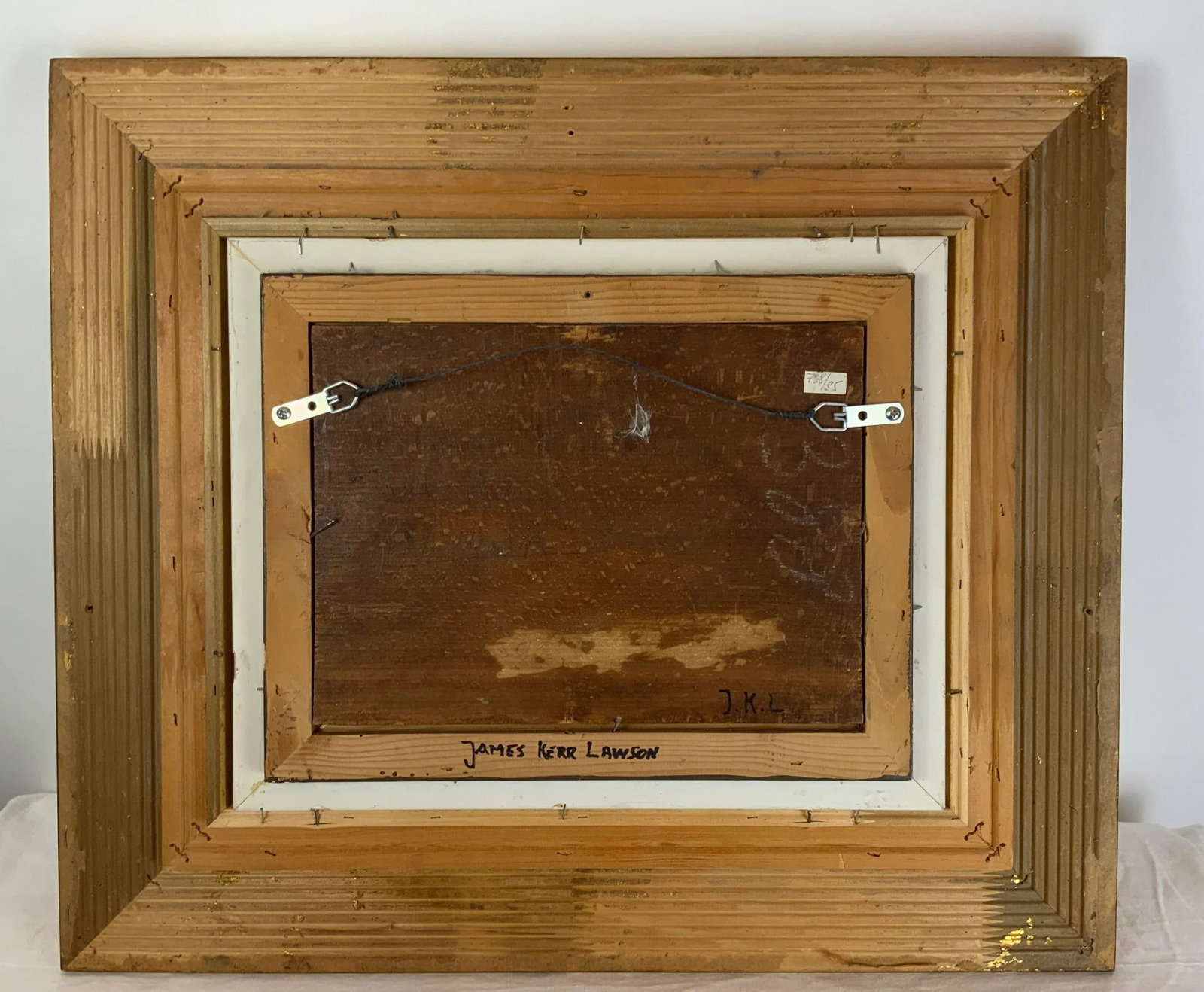 19th Century James Kerr Lawson Oil on Board Painting, Framed - 12