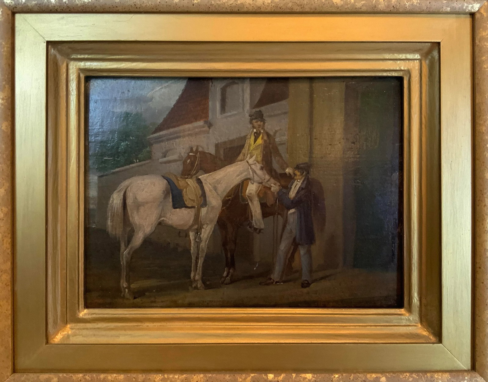19th Century James Kerr Lawson Oil on Board Painting, Framed - 2