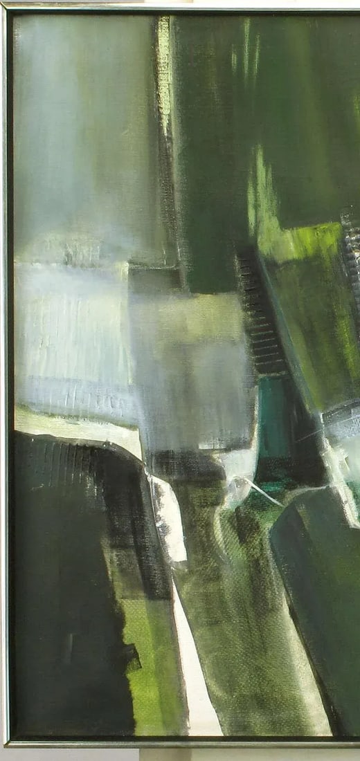 Janine Collier Oil on Canvas Titled "Val D'Oise," 20th Century - 4