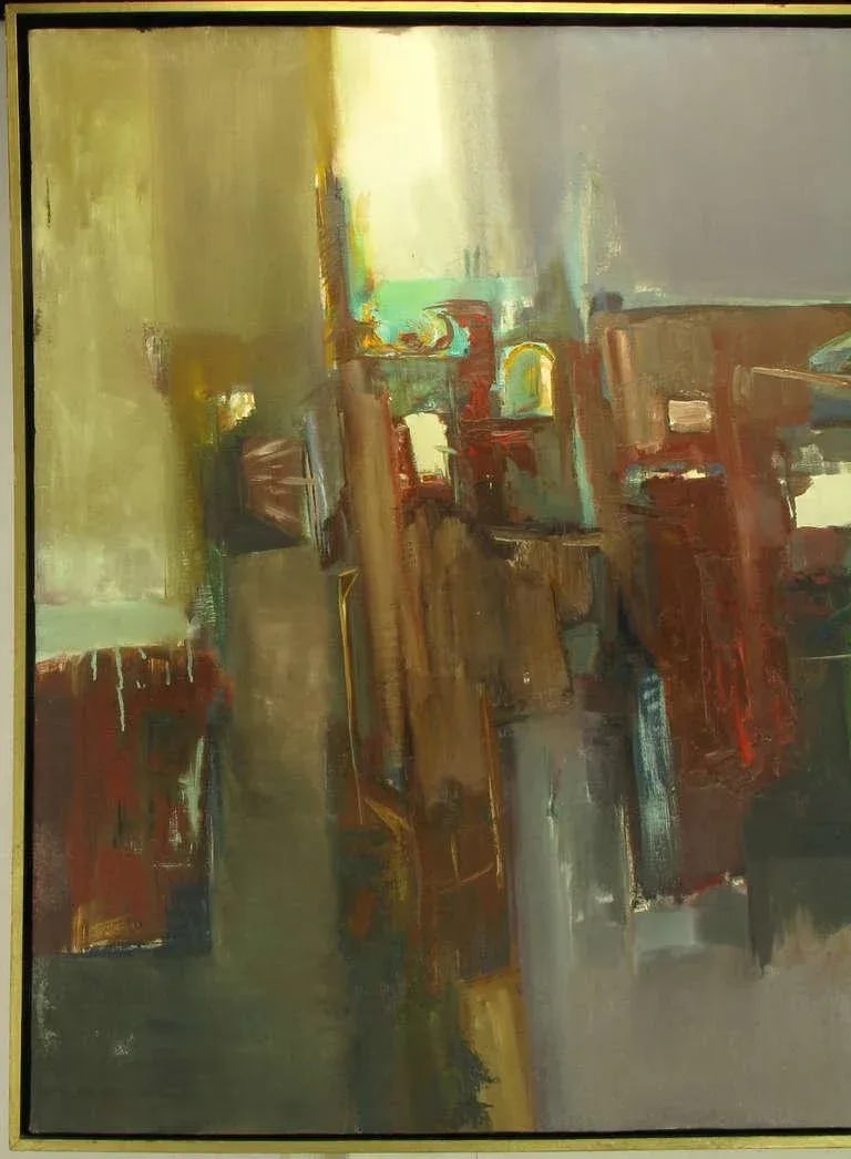 Janine Collier Oil on Canvas Titled "Berceuse" American, 20th Century - 3