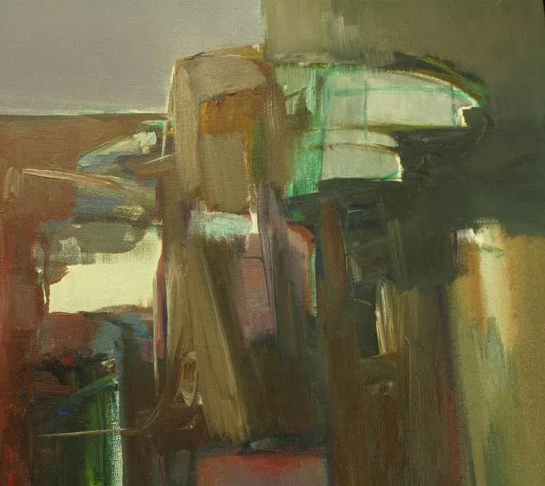 Janine Collier Oil on Canvas Titled "Berceuse" American, 20th Century - 6