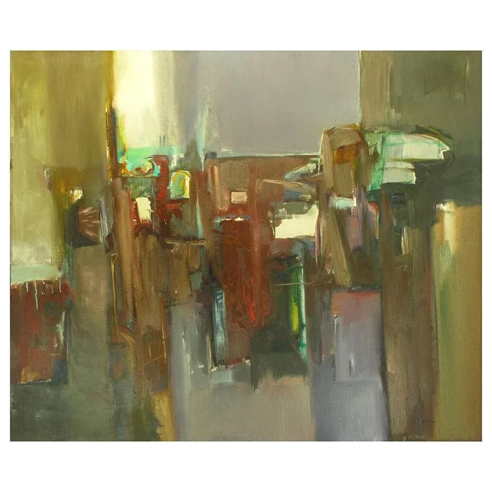 Janine Collier Oil on Canvas Titled "Berceuse" American, 20th Century - 8